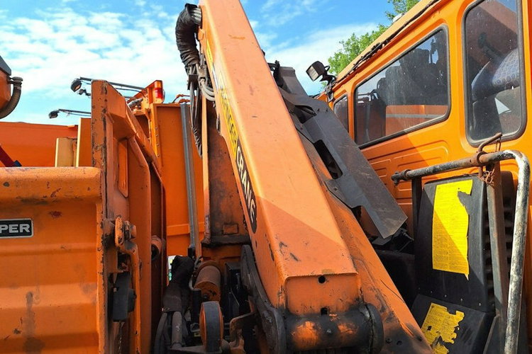 18.280 MAN 18.280 4x4 / Wywrotka MEILLER + HDS Palfinger PK10501 Solarka Pług zdjęcie 5