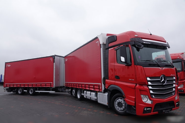 Mercedes -BENZ ACTROS 2548 / ZESTAW TANDEM 120 M3 / PRZEJAZDOWY / KLIMA POSTOJOWA / BIG SPACE / PO ZŁOTYM KONTRAKCIE SERWISOWYM / zdjęcie 4