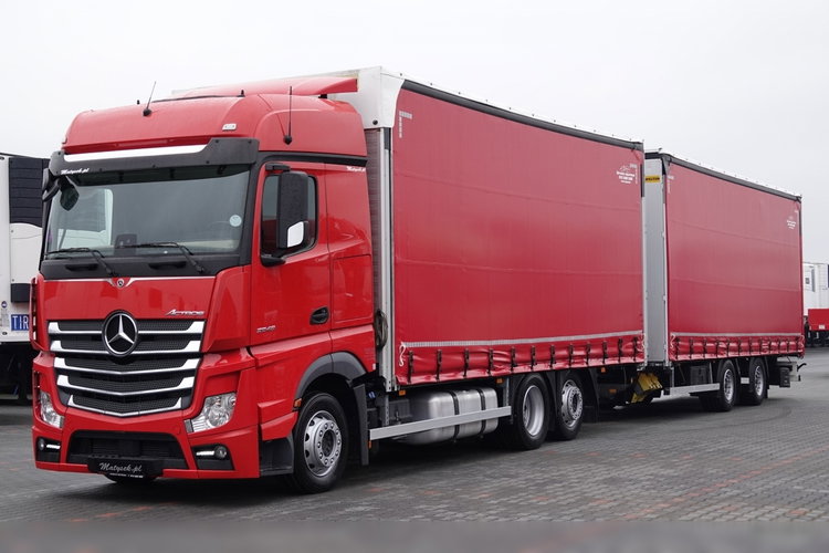 Mercedes -BENZ ACTROS 2548 / ZESTAW TANDEM 120 M3 / PRZEJAZDOWY / KLIMA POSTOJOWA / BIG SPACE / PO ZŁOTYM KONTRAKCIE SERWISOWYM / zdjęcie 5