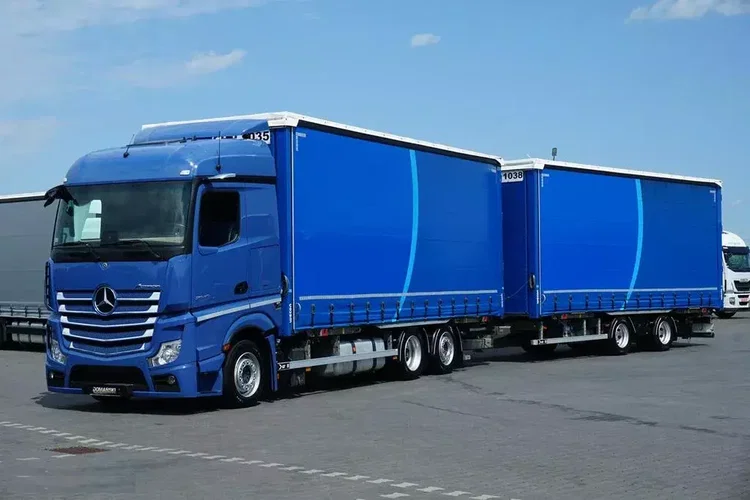 Mercedes ACTROS / 2545 / ACC / E 6 / MP 5 / ZESTAW PRZESTRZENNY 120 M 3 / BDF 2 X 7.82 M zdjęcie 1