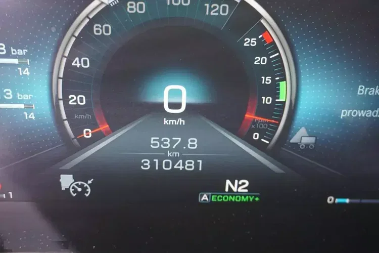 Mercedes ACTROS / 2545 / ACC / E 6 / MP 5 / ZESTAW PRZESTRZENNY 120 M 3 / BDF 2 X 7.82 M zdjęcie 12