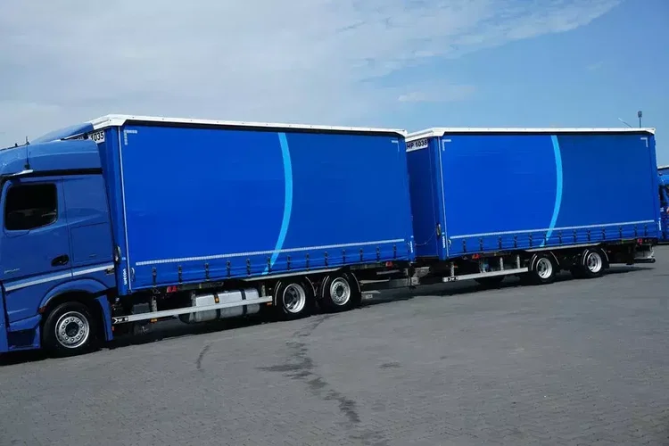 Mercedes ACTROS / 2545 / ACC / E 6 / MP 5 / ZESTAW PRZESTRZENNY 120 M 3 / BDF 2 X 7.82 M zdjęcie 3