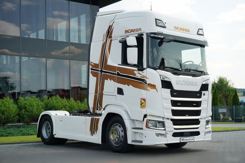 Scania S 500 / RETARDER / KLIMA POSTOJOWA / CAŁA NA PODUSZKACH / SPROWADZONA / PO KONTRAKCIE SERWISOWYM