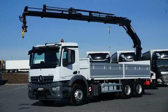 Mercedes AROCS / 2643 / 6 X 4 / SKRZYNIOWY + HDS / HIAB 228 E – 4 / WYS. 13 M