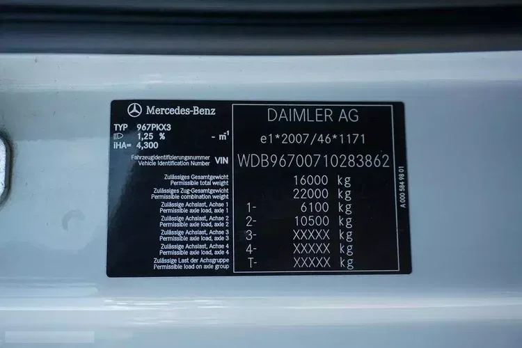 Mercedes ATEGO / 1523 / ACC / E 6 / FIRANKA / ŁAD. 9170 KG / 18 PALET zdjęcie 11