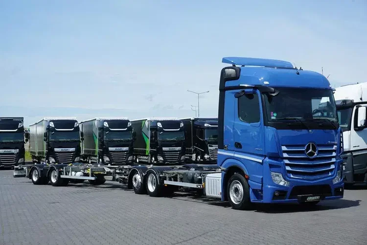 Mercedes ACTROS / 2545 / ACC / E 6 / MP 5 / ZESTAW MEGA / BDF 2 X 7.82 M zdjęcie 2