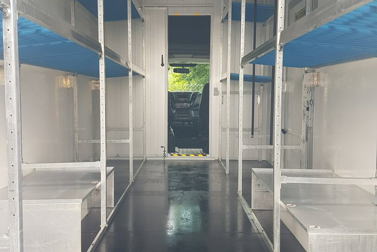 Iveco Daily KONTENER NISKOPODŁOGOWY 4.43x2.23x2.42 SKLEP BAR FOODTRUCK KAMPER AC zdjęcie 22