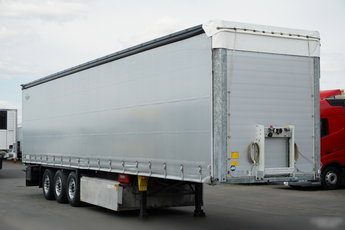 Schmitz / FIRANKA / 2021 ROK / STANDARD / OŚ PODNOSZONA / KOSZ NA PALETY / OSIE