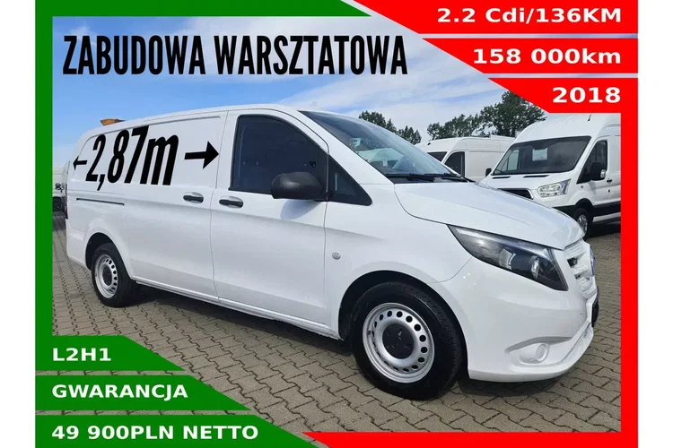 Mercedes vito L2H1 49900zł NETTO Zabudowa warsztatowa 2.2Cdi/136KM zdjęcie 1