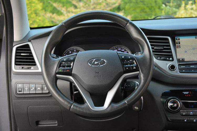 Hyundai Tucson Ledy Duża Navi Kamera Asystent Pasa Grz. Kierownica Parktronic Aso zdjęcie 25