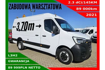 Renault Master L3H2 89999zł Netto Zabudowa warsztatowa 2.3 dCi/145KM