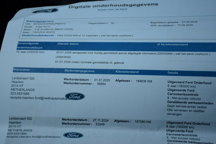 Ford Kuga St-Line 1.5i 120KM Serwis Bi-xenon Kamera Bliss As.pasa As.pakowania zdjęcie 40