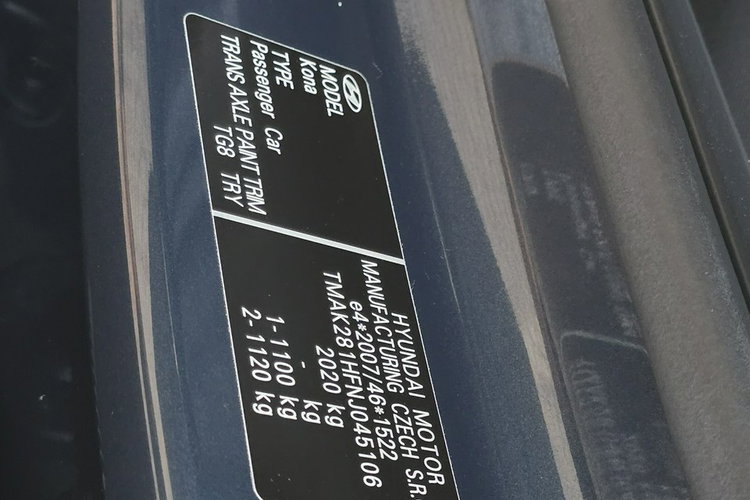 Hyundai Kona Electric Premium / Bezwypadkowa / I-właściciel zdjęcie 28