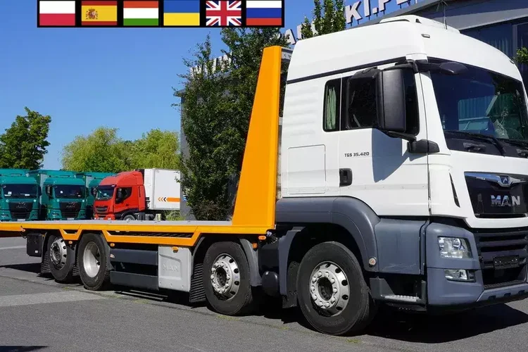 MAN TGS 35.420 8×2 / NOWA laweta / 3 osie skrętne / Ładowność 20 T / kab. sypialna zdjęcie 1