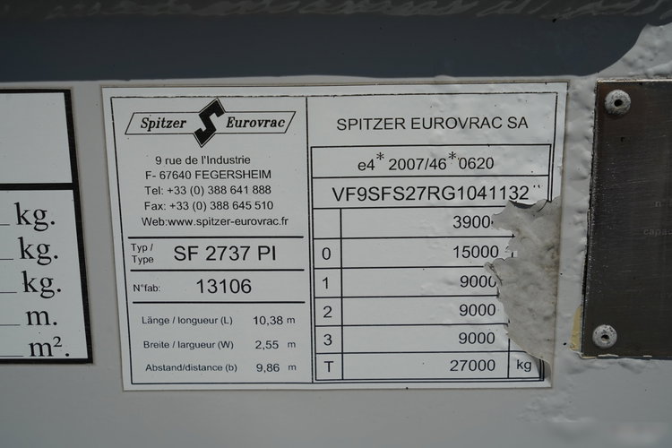 Spitzer CEMENTONACZEPA / 37 000 L / SILOS / 3 KOMORY  zdjęcie 18