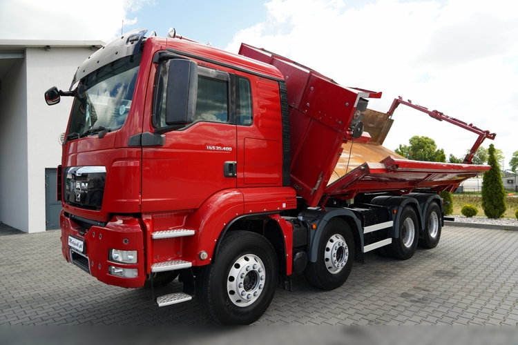 MAN TGS 35.400 / 8x4 / WYWROTKA DWUSTRONNA / HYDROBURTA  / ALUFELGI / PO KONTRAKCIE SERWISOWYM zdjęcie 10