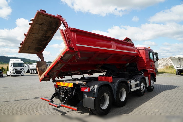 MAN TGS 35.400 / 8x4 / WYWROTKA DWUSTRONNA / HYDROBURTA  / ALUFELGI / PO KONTRAKCIE SERWISOWYM zdjęcie 12