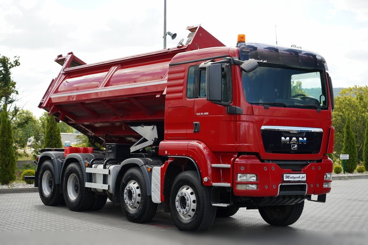 MAN TGS 35.400 / 8x4 / WYWROTKA DWUSTRONNA / HYDROBURTA  / ALUFELGI / PO KONTRAKCIE SERWISOWYM zdjęcie 14