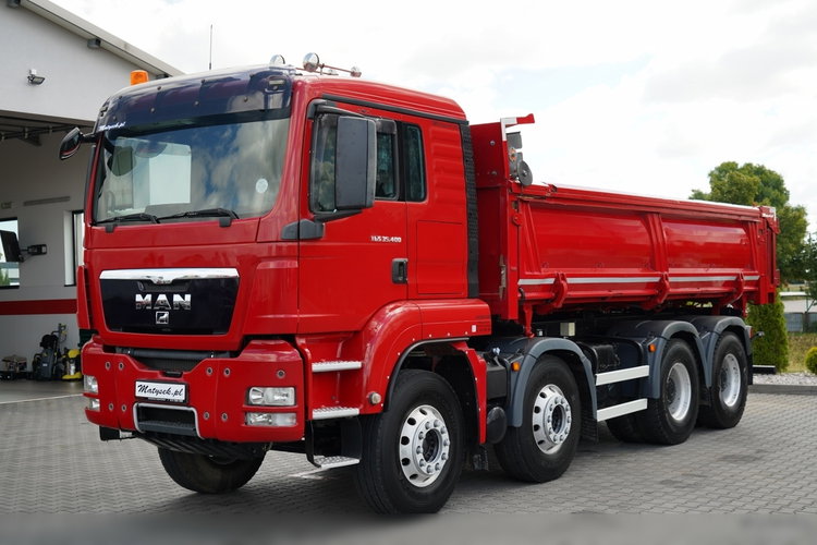 MAN TGS 35.400 / 8x4 / WYWROTKA DWUSTRONNA / HYDROBURTA  / ALUFELGI / PO KONTRAKCIE SERWISOWYM zdjęcie 15