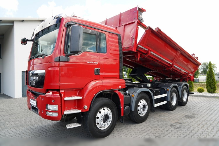 MAN TGS 35.400 / 8x4 / WYWROTKA DWUSTRONNA / HYDROBURTA  / ALUFELGI / PO KONTRAKCIE SERWISOWYM zdjęcie 2