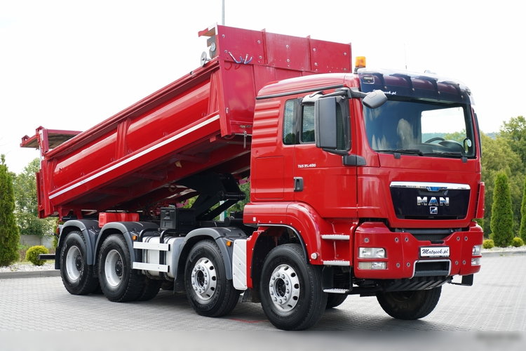 MAN TGS 35.400 / 8x4 / WYWROTKA DWUSTRONNA / HYDROBURTA  / ALUFELGI / PO KONTRAKCIE SERWISOWYM zdjęcie 3