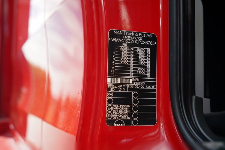 MAN TGS 35.400 / 8x4 / WYWROTKA DWUSTRONNA / HYDROBURTA  / ALUFELGI / PO KONTRAKCIE SERWISOWYM zdjęcie 45