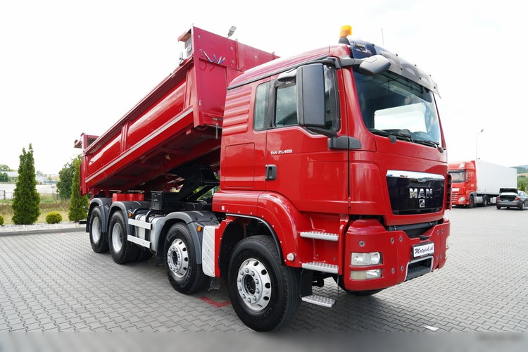MAN TGS 35.400 / 8x4 / WYWROTKA DWUSTRONNA / HYDROBURTA  / ALUFELGI / PO KONTRAKCIE SERWISOWYM zdjęcie 4