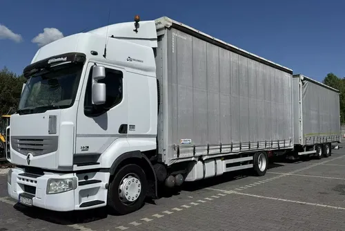 Renault Premium 380 DXi Firana 19 Palet Dach Zsuwany 18ton DMC