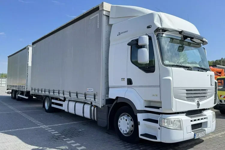 Renault Premium 380 DXi Firana 19 Palet Dach Zsuwany 18ton DMC zdjęcie 2