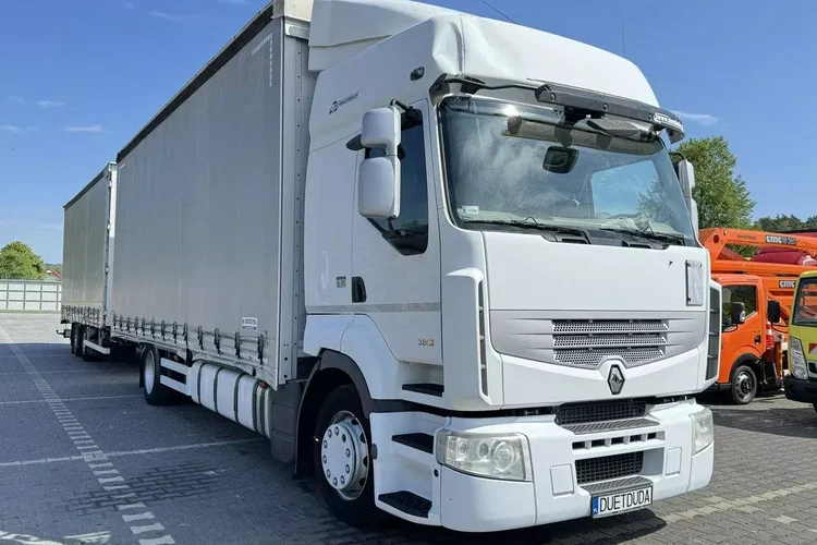 Renault Premium 380 DXi Firana 19 Palet Dach Zsuwany 18ton DMC zdjęcie 4