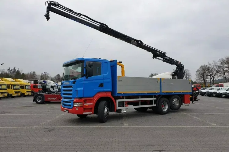 Scania R 400 LB 6x2 HDS Budowlanka Widły Oś Skrętna Super Stan zdjęcie 2