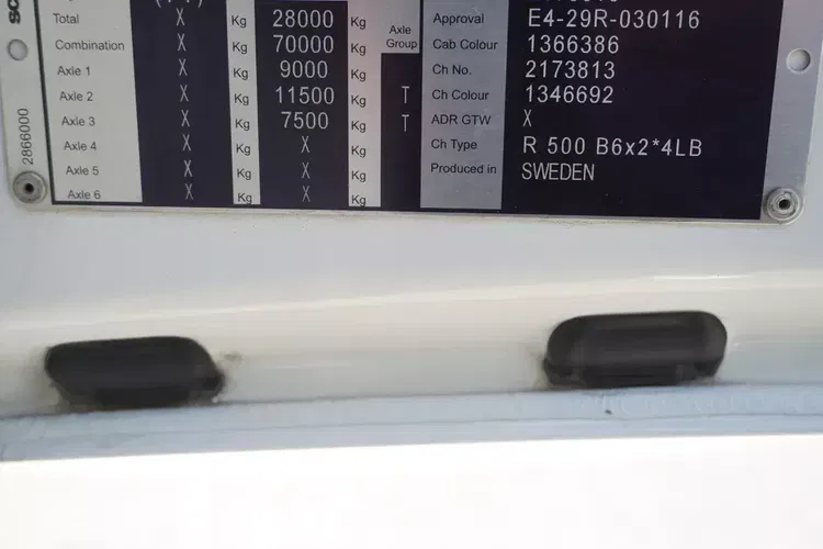 Scania R500 Chłodnia Hakowa KIESLING 20 EPAL / Carrier Supra 1250 Silent zdjęcie 30