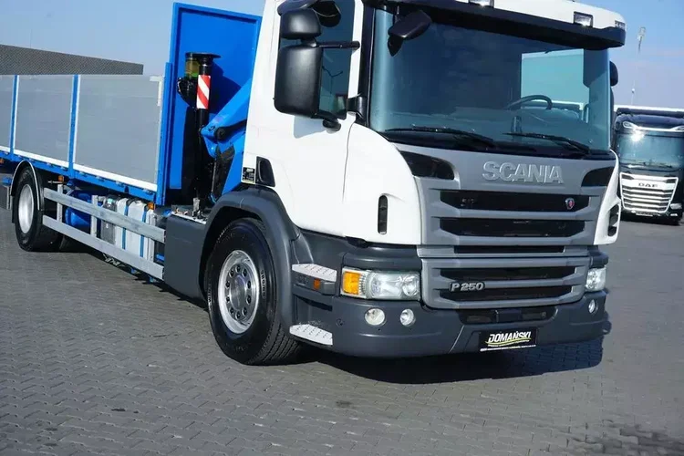 Scania / P 250 / ACC / SKRZYNIOWY + HDS + WINDA / PALFINGER PK 12 002 - EH B / WYSIĘG 10 M zdjęcie 27