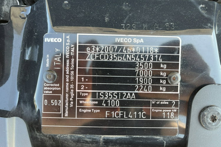 Iveco Daily 35S16 3.0/160KM Chłodnia Carrier_Viento -29 C/+29 C GWARANCJA zdjęcie 26