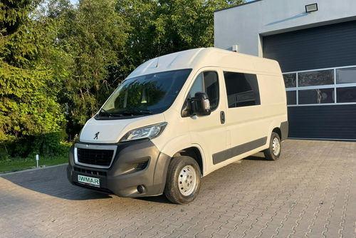 Peugeot Boxer 2017 2.0 130 KM 6 osobowy Brygadówka Salon PL 1 właściciel Serwis