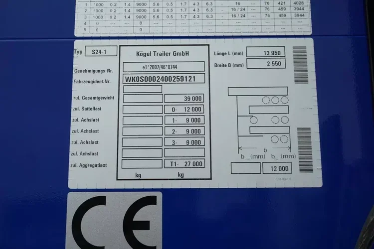 Kogel FIRANKA / LIGHT / SAF / WAGA 5510 KG / XL zdjęcie 11
