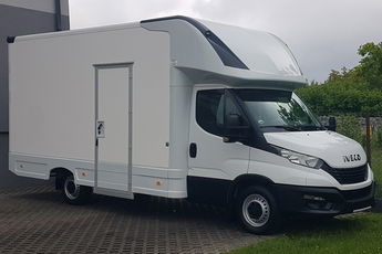 Iveco Daily KONTENER NISKOPODŁOGOWY 4.43x2.23x2.42 SKLEP BAR FOODTRUCK KAMPER AC