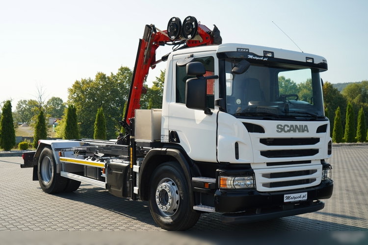 Scania P 280 / SIŁOWNIK DO WYWROTU / + HDS HMF 635 / UDŹWIG 1 500 KG / MAX WYSÓW 7 M / STEROWANIE RADIOWE / EURO 6 zdjęcie 11