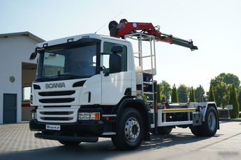 Scania P 280 / SIŁOWNIK DO WYWROTU / + HDS HMF 635 / UDŹWIG 1 500 KG / MAX WYSÓW 7 M / STEROWANIE RADIOWE / EURO 6