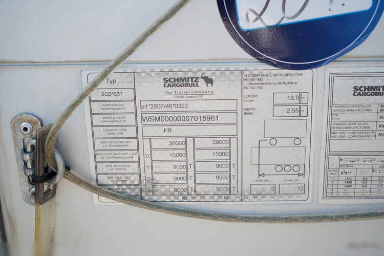 Schmitz FIRANKA STANDARD / PLANDEKA ZBROJONA / SPROWADZONA   zdjęcie 26