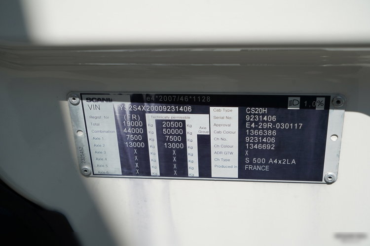 Scania S 500 / RETARDER / KLIMATYZACJA POSTOJOWA / PO KONTRAKCIE SERWISOWYM / SPROWADZONY zdjęcie 36