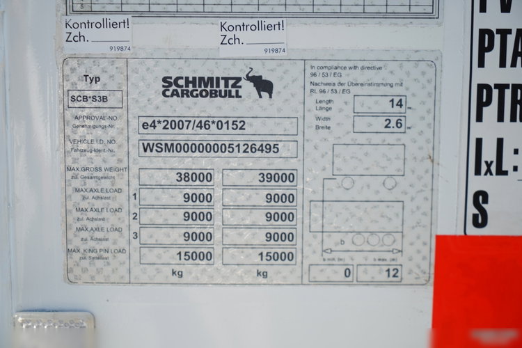 SCHMITZ / CHŁODNIA / AGREGAT CARRIER MAXIMA 1300 / DOPPELSTOCK / KOSZ NA PALETY / OSIE SCHMITZ  zdjęcie 28