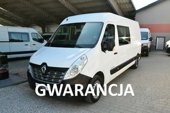 Renault Master średniak L2H2 3 osobowy blaszak pełna opcja regały serwis