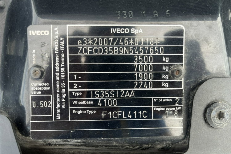Iveco Daily 35S16 3.0/160KM Dhollandia_750kg Chłodnia -29 C/+29 C GWARANCJA zdjęcie 33