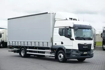 MAN TGM / 15.290 / ACC / E 6 / FIRANKA + WINDA / ŁAD. 7 700 KG / 17 PALET