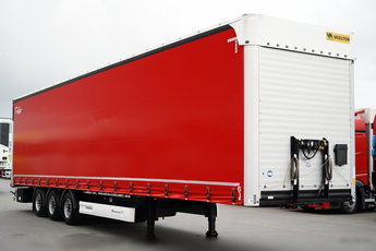 Wielton FIRANKA MEGA / LOWDECK / OŚ PODNOSZONA /  DACH PODNOSZONY / OSIE SAF