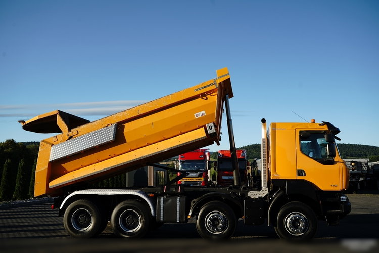 Renault KERAX 480 / 8x4 / WYWROTKA TYLNOZSYPOWA / MEILLER KIPPER / HYDROKLAPA / SPROWADZONA zdjęcie 9