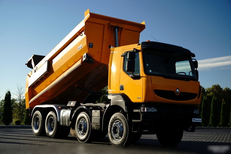Renault KERAX 480 / 8x4 / WYWROTKA TYLNOZSYPOWA / MEILLER KIPPER / HYDROKLAPA / SPROWADZONA zdjęcie 10