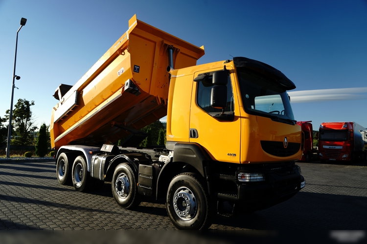 Renault KERAX 480 / 8x4 / WYWROTKA TYLNOZSYPOWA / MEILLER KIPPER / HYDROKLAPA / SPROWADZONA zdjęcie 11