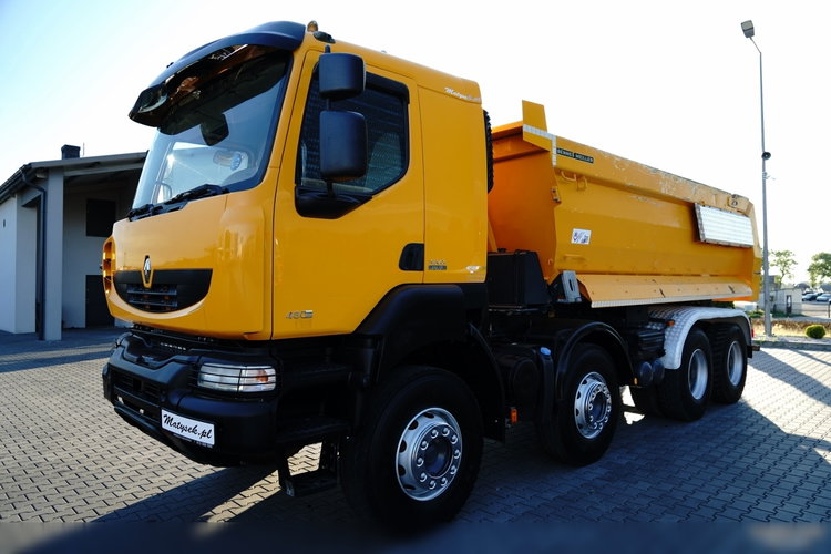 Renault KERAX 480 / 8x4 / WYWROTKA TYLNOZSYPOWA / MEILLER KIPPER / HYDROKLAPA / SPROWADZONA zdjęcie 13